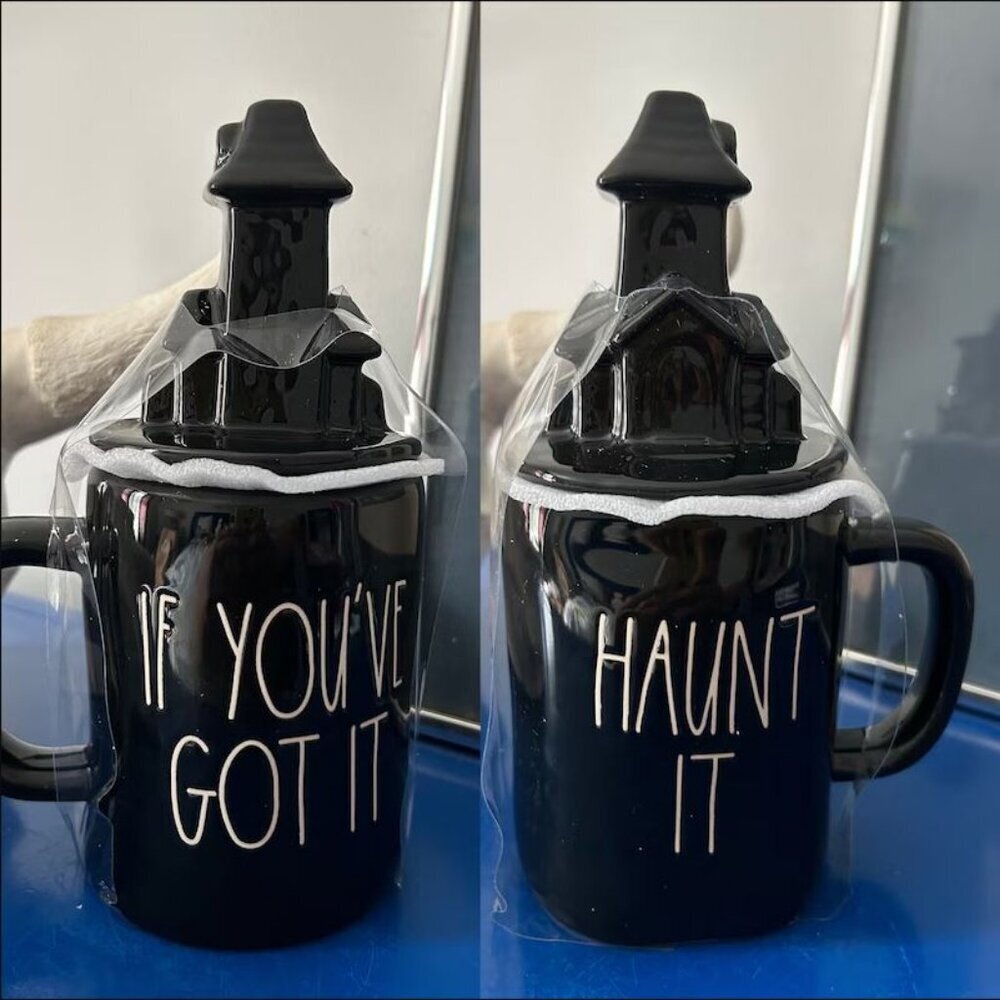 IF YOU'VE GOT IT HAUNT IT MUG w/ TOPPER - RAE DUNN
